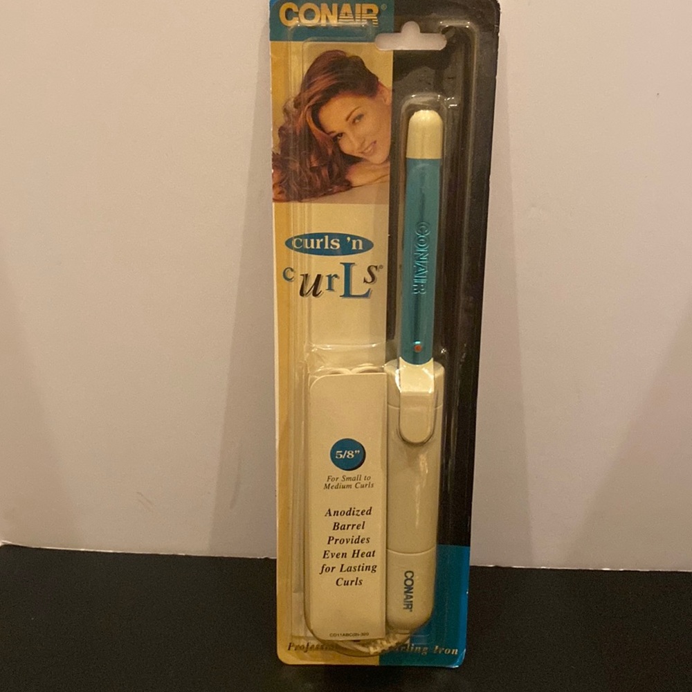 VTG 1996 CONAIR Curls ‘N Curls 5/8 curling iron for small to medium curls NOS